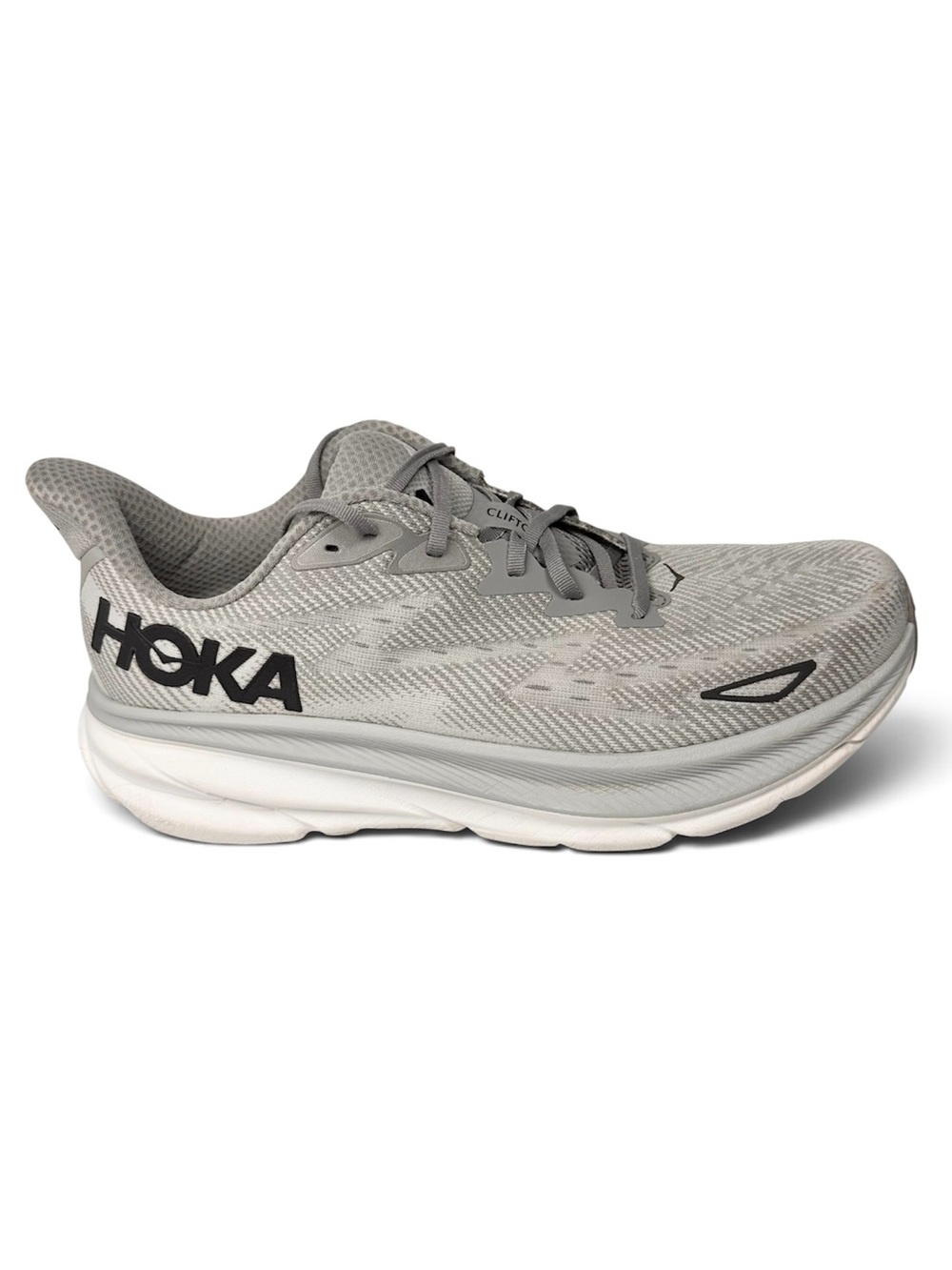 Hoka One One HOKA Clifton 9 Harbor Mist Black Size 13D Running/Athletic Shoe